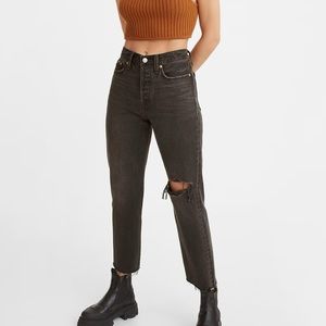 Levi’s Wedgie Straight Black Jeans